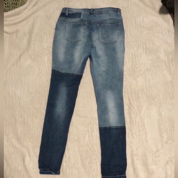 venus ripped patchwork skinny jeans - Picture 2 of 2